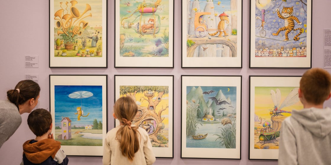 Erwin Moser im Karikaturmuseum Krems